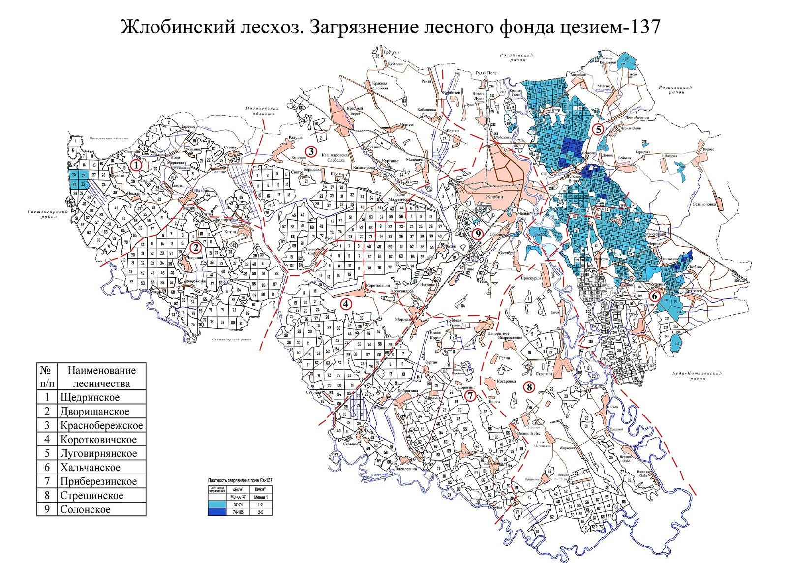 Карта жлобина и района